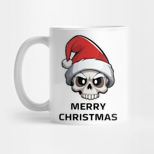 Santa Skull with Christmas Hat | Merry Christmas Mug